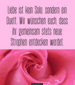 31 Hochzeitssprüche für Karten Moderne & Kurze Wünsche
