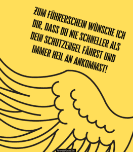 28 Glückwünsche zum Führerschein finestwords
