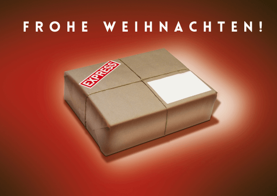 Weihnachtskarten für Briefträger