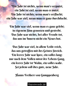 21 Silvestergedichte Für Jedes Alter: Besinnlich, Kurz & Lustig
