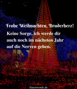 21 Weihnachtssprüche & Gedichte Für Brüder: Schön & Lustig