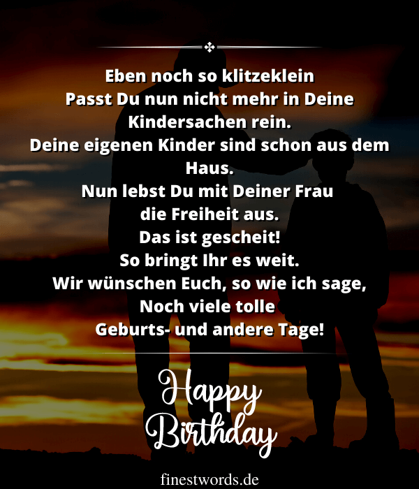 Glückwünsche zum 44. Geburtstag des Sohnes