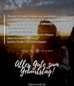 45 Glückwünsche zum 45. Geburtstag Kurz, Herzlich & Lustig
