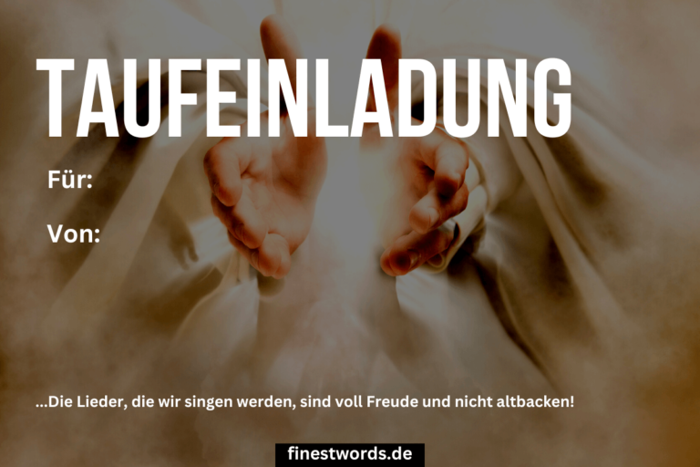 Taufeinladung Text 16 Lustige Beispiele & Vorlagen (Für 2024)