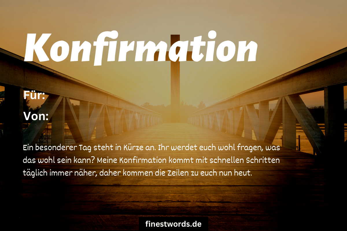 9 Lustige Einladungstexte zur Konfirmation finestwords