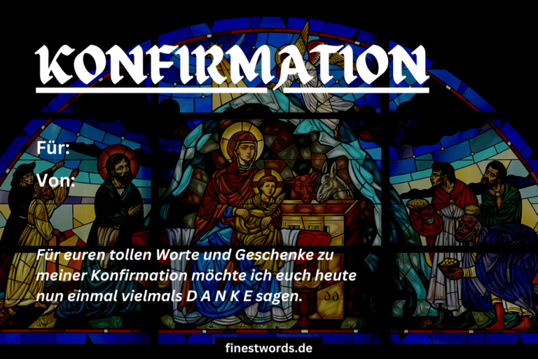 33 Sprüche für Danksagungen zur Konfirmation finestwords