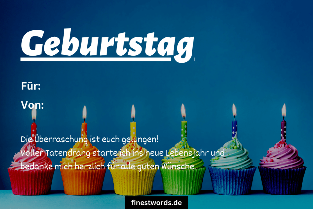 Kurze, lustige Danksagungen zum Geburtstag