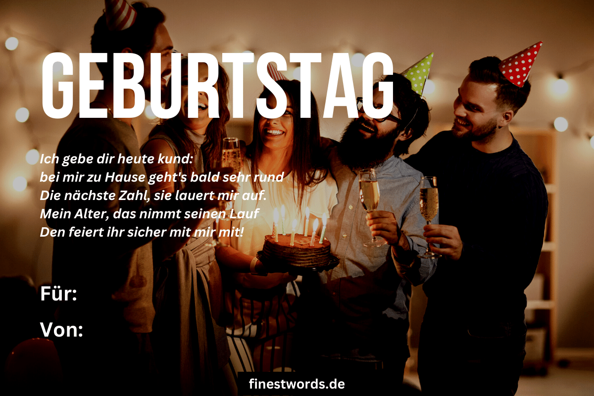 Geburtstagseinladung Text 49 Beispiele, Vorlagen & Sprüche