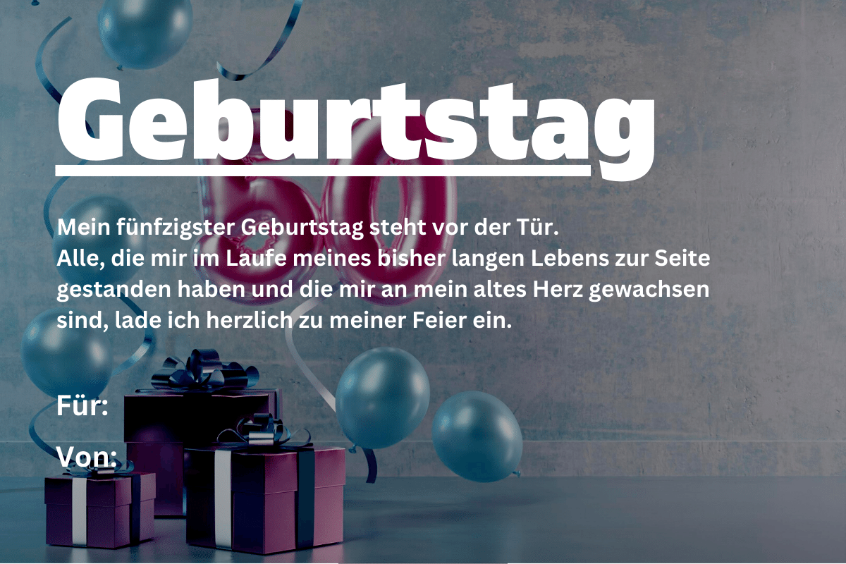 Geburtstagseinladung Text 49 Beispiele, Vorlagen & Sprüche