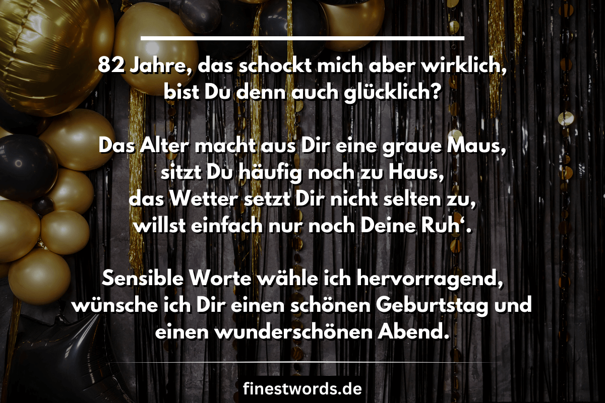 42 Glückwünsche zum 82. Geburtstag Kurz, Herzlich & Lustig finestwords