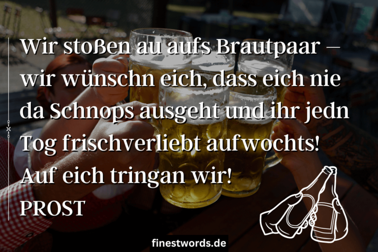 24 Bayerische Hochzeitssprüche Kurz, Lustig & Originell