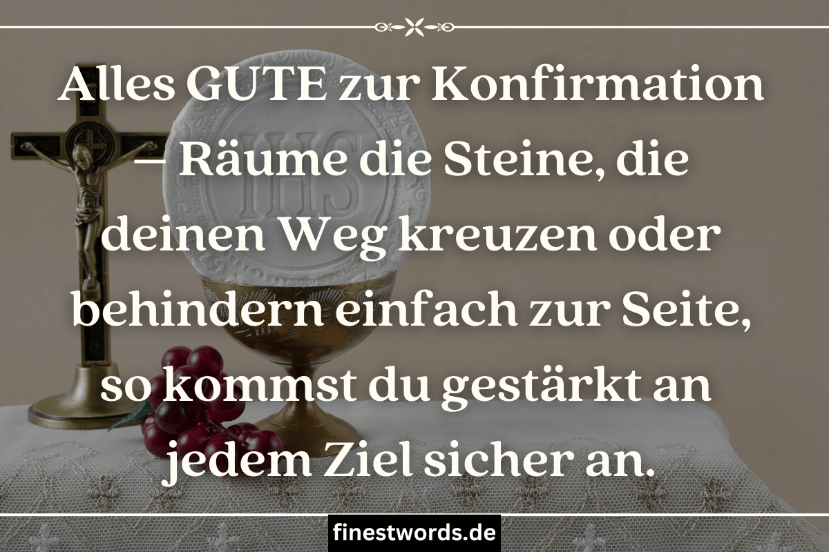 27 Besondere Konfirmationssprüche finestwords