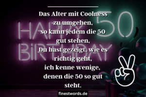50 Sprüche & Glückwünsche zum 50. Geburtstag Lustig, Kurz & Frech
