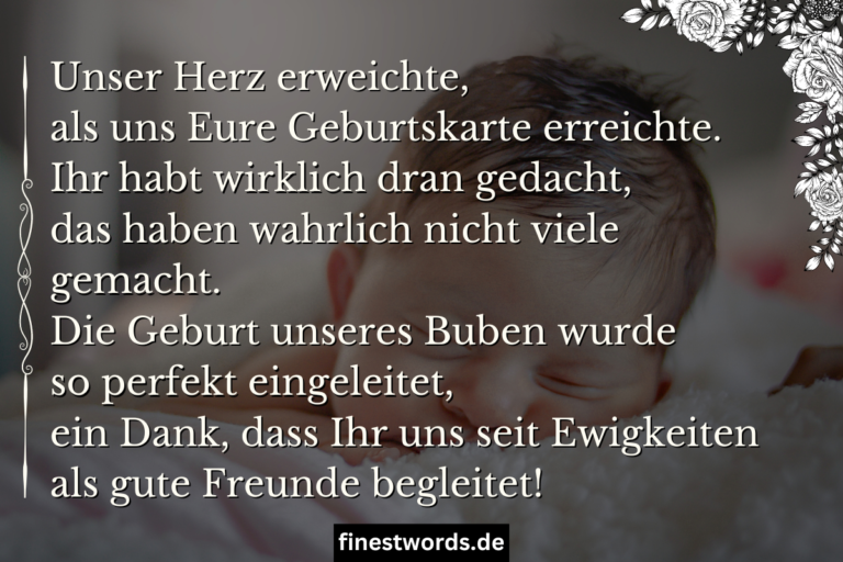 27 "Danke" Sprüche Zur Geburt Kurze & Lustige Texte für Karten