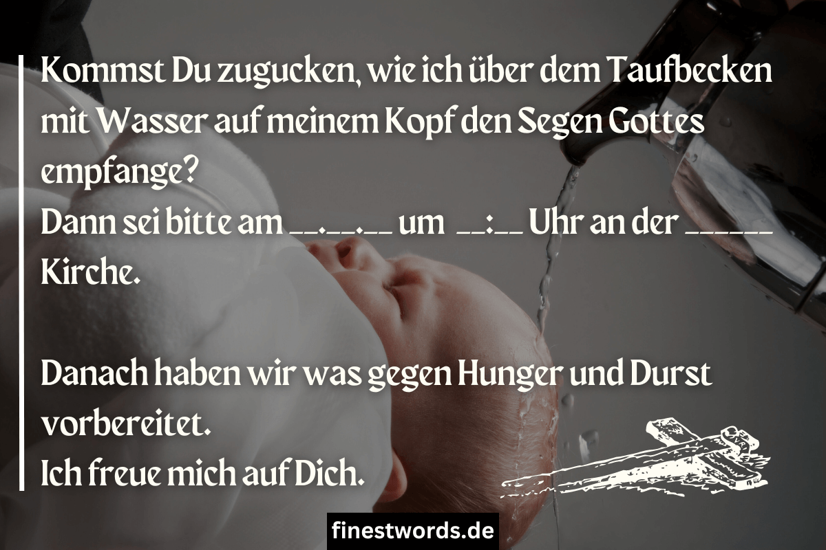 Taufeinladung Text 22 Kurze Beispiele (Aus Sicht Des Kindes)