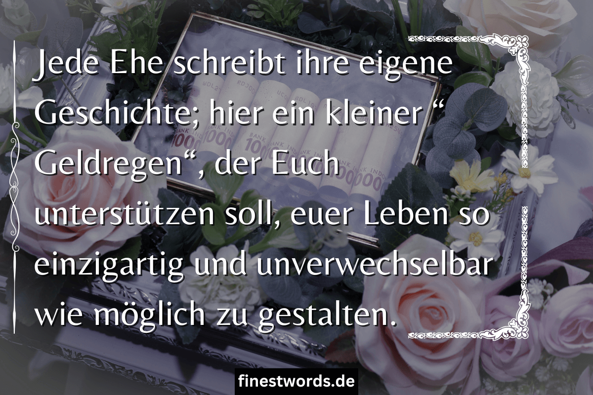 32 Geldgeschenk Sprüche zur Hochzeit Mit & Ohne Reim (2024)