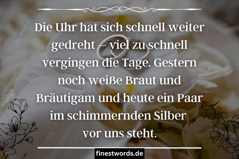 27 Lustige Sprüche Zur Silberhochzeit Kurze & Witzige Texte