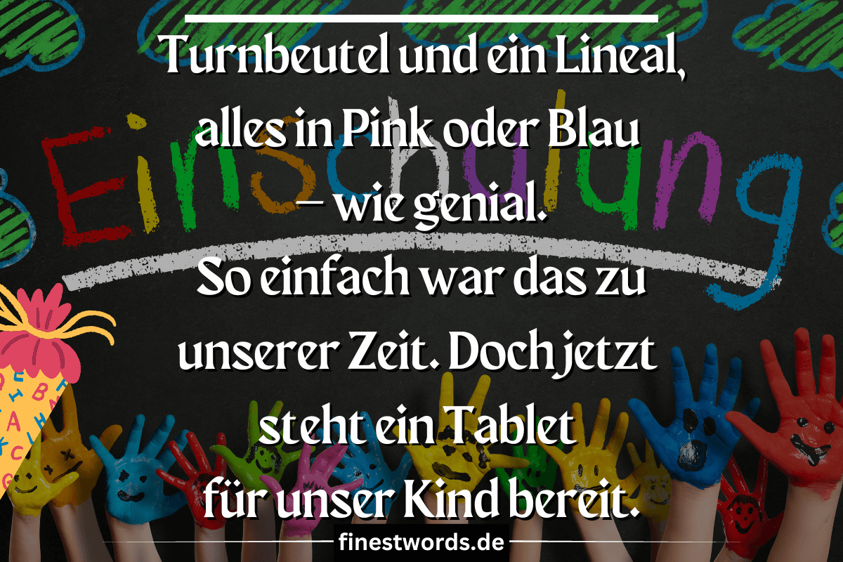 26 Lustige Sprüche für Einladungen zur Einschulung finestwords