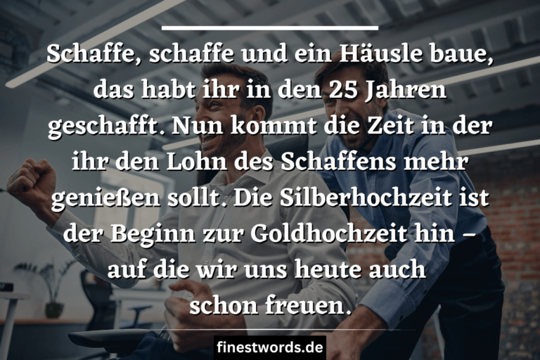 27 Lustige Sprüche Zur Silberhochzeit Kurze & Witzige Texte
