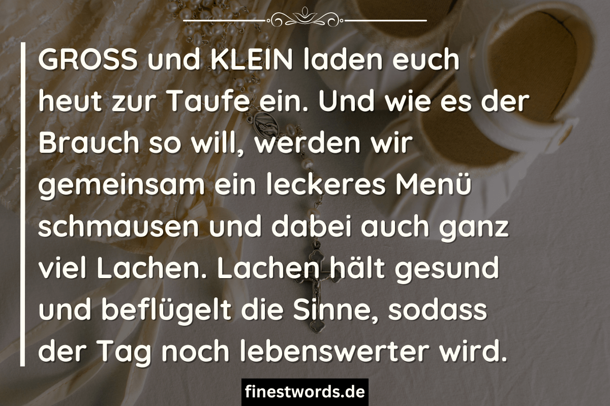36 Lustige Taufsprüche Kurze Glückwünsche für Karten (2024)