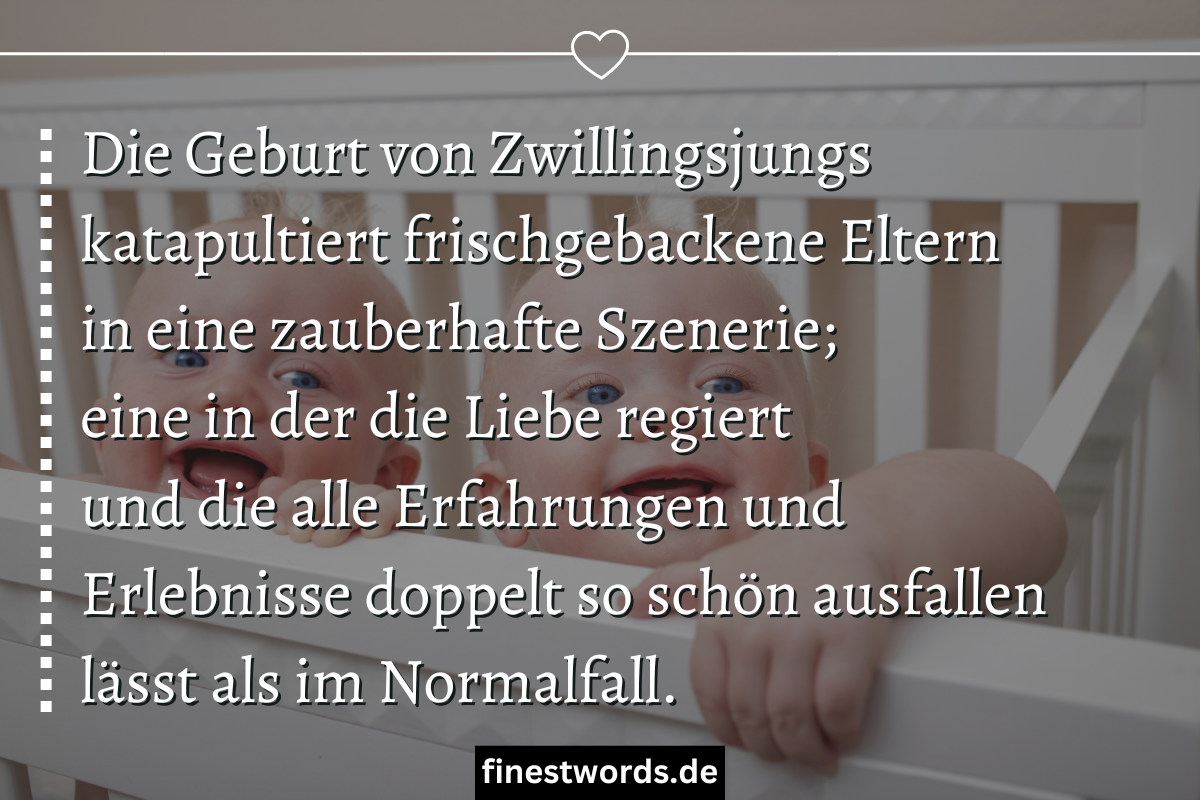29 Sprüche Zur Geburt Von Zwillingen Christlich & Lustig (2023)