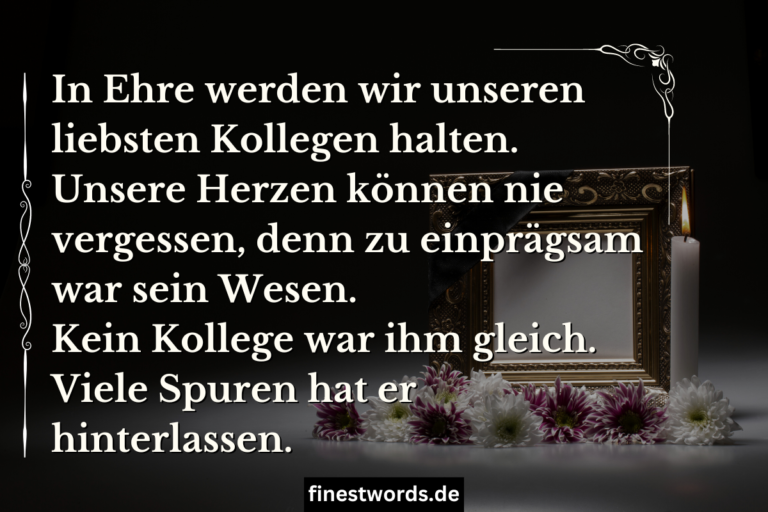 31 Trauersprüche Für Kollegen (Schöne Abschiedssprüche)