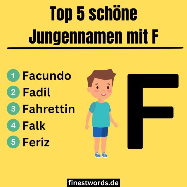 Schöne Jungennamen mit F