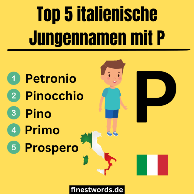 Italienische Jungennamen mit P